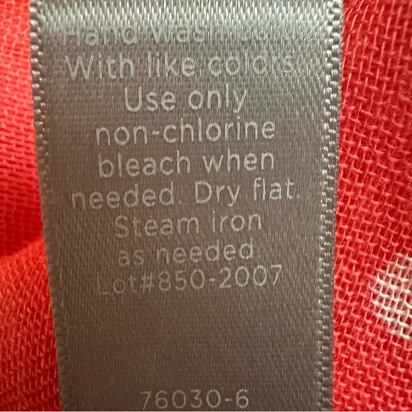 JCP Coral & White Polka Dot Viscose Wraparound Beach & Multi Purpose Wear Scarf - Picture 13 of 13